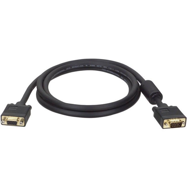 Câble d'extension coaxial VGA pour moniteur Tripp Lite de 6 pieds avec RVB haute résolution HD15 M/F 6 pieds