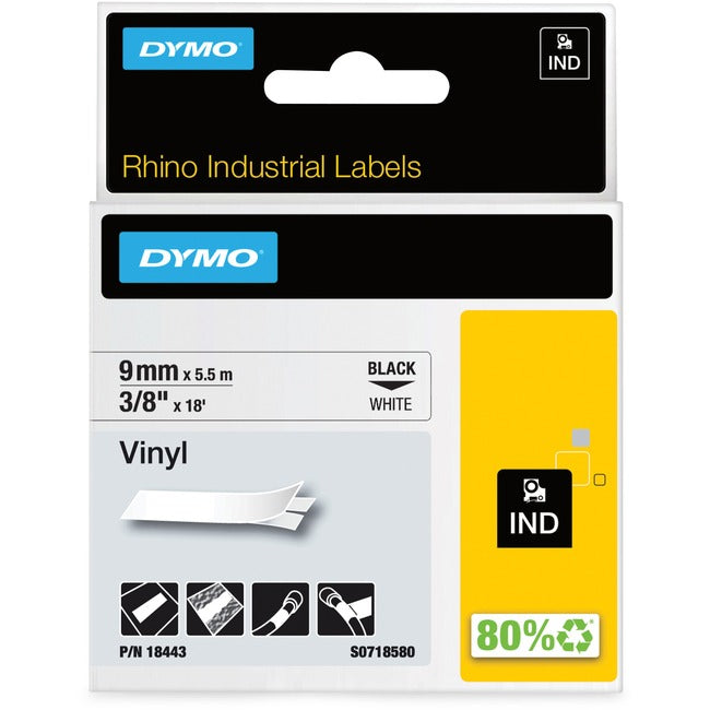 Étiquettes industrielles en vinyle Dymo Rhino