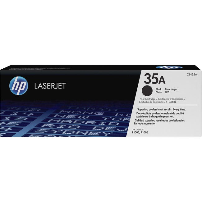 Cartouche de toner laser d'origine HP 35A - Paquet unique - Noir - 1 unité