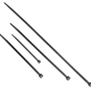 Lot de 50 colliers de serrage réutilisables C2G de 11,5 po - Colliers de serrage amovibles - Noir