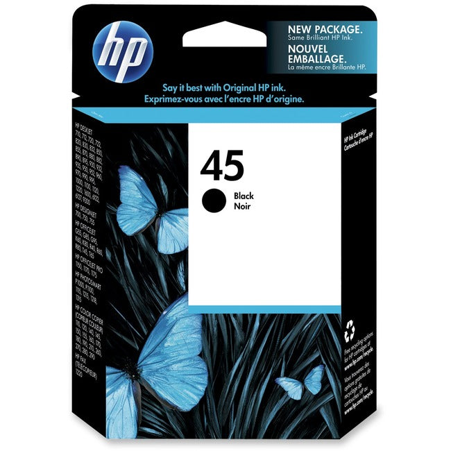 Cartouche d'encre d'origine HP 45 - Pack individuel