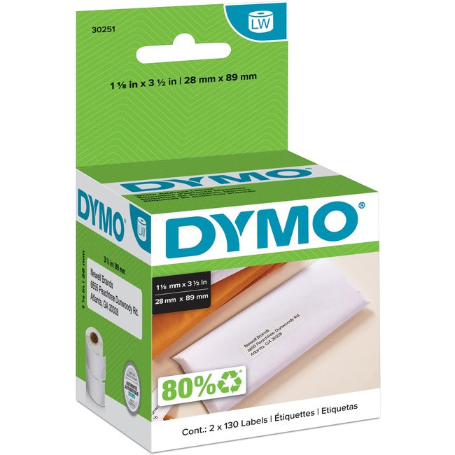 Étiquettes d'adresse blanches Dymo