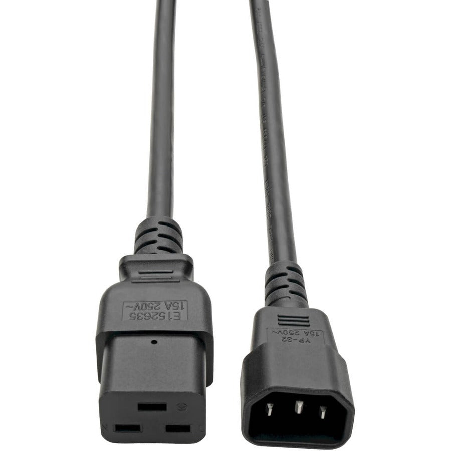 Tripp Lite series Power Cord, C19 to C14 - Heavy-Duty, 15A, 250V, 14 AWG, 4 ft.