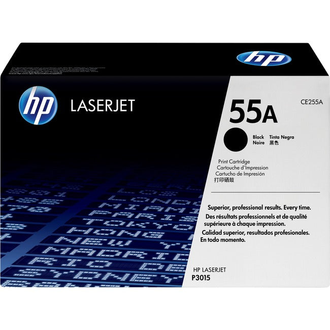 Cartouche de toner laser d'origine HP 55A - Noir - 1 paquet