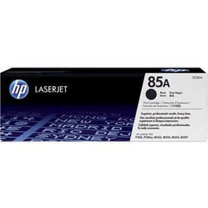 Cartouche de toner laser HP 85A (CE285A) d'origine à rendement standard - Paquet unique - Noir - 1 unité