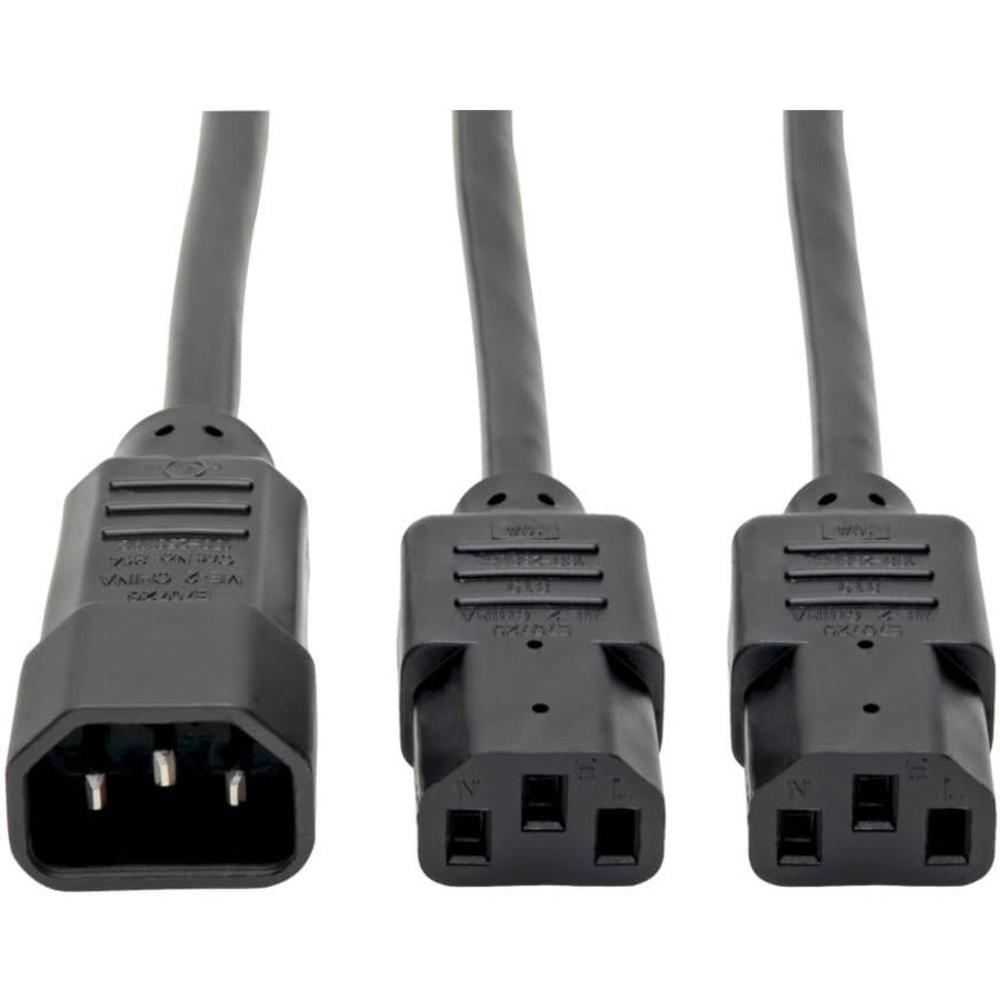 Power Cable - Power IEC 320 EN 60320 C14 - Male Left Gender - Power IEC 320 EN 6