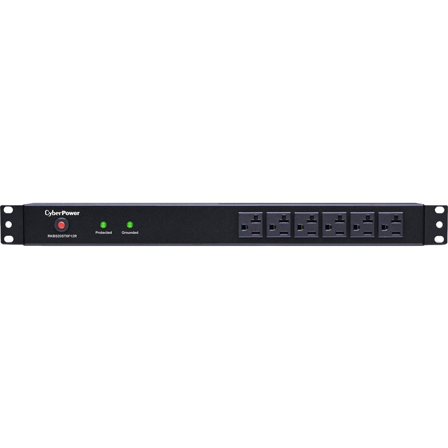 CyberPower Rackbar Surge Suppressor RM 1U RKBS20ST6F12R 20A 18-Outlet