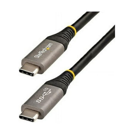 StarTech.com 20" 50cm USB C Cable 10Gbps, USB 3.1 Type-C Cable, 5A/100W, DP Alt Mode, USB-C Cord for USB-C Laptop/Phone/Device