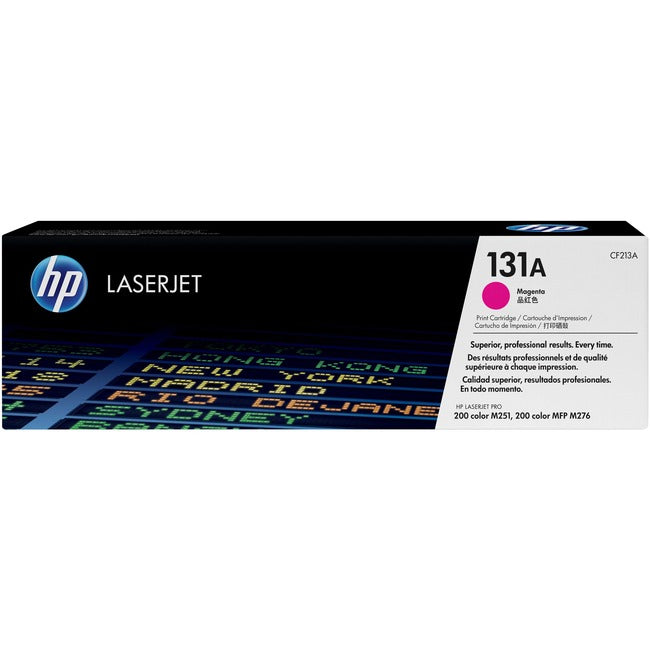 Cartouche de toner laser HP 131A (CF213A) d'origine à rendement standard - Paquet unique - Magenta - 1 unité
