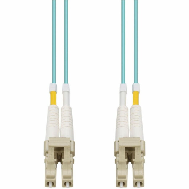 AddOn 5m Laser-Optomized Multi-Mode fiber (LOMM) Duplex LC/LC OM4 Aqua Patch Cable