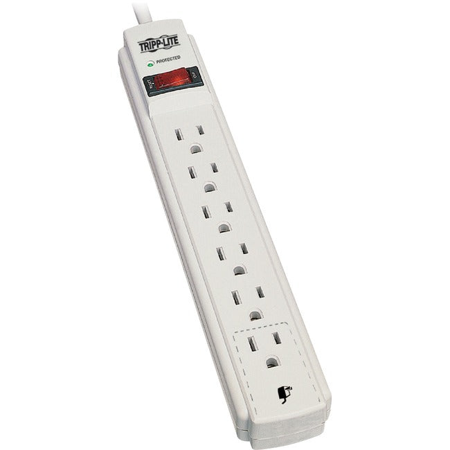 Tripp Lite by Eaton 6-Outlets, 8-Ft Cord, 990 Joule Strip, Flat Plug - Protect It! Surge Suppressor