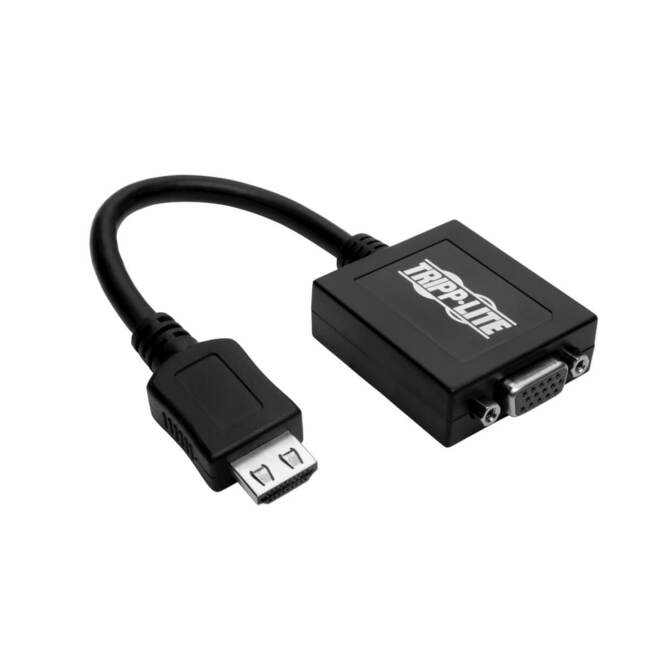 Adaptateur convertisseur HDMI vers VGA Tripp Lite 6 pouces avec audio vidéo pour Ultrabook / ordinateur portable / ordinateur de bureau 6"