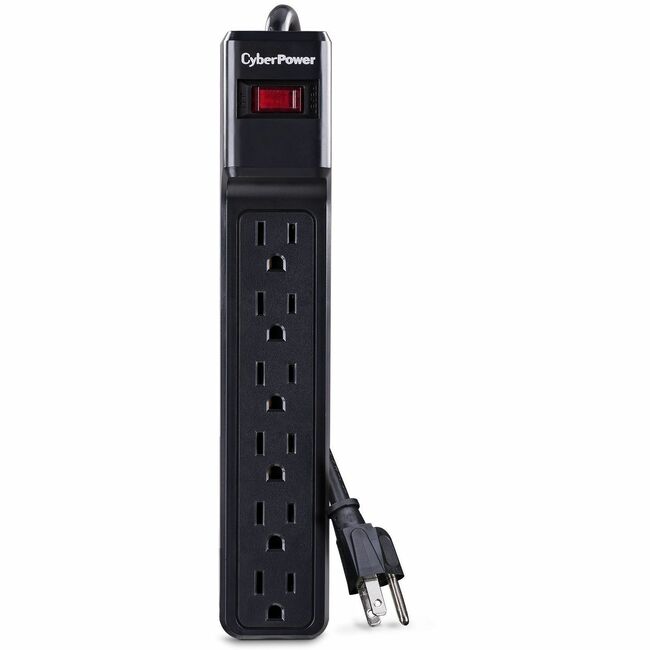 CyberPower CSB606 Essential 6-Outlets Surge Suppressor with 900 Joules and 6FT Cord