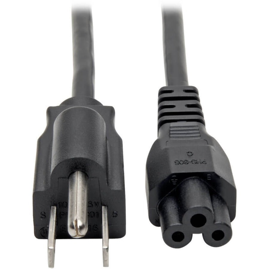 Power Cord - NEMA 5-15P - Male Left Gender - Power IEC 320 EN 60320 C5 - Female