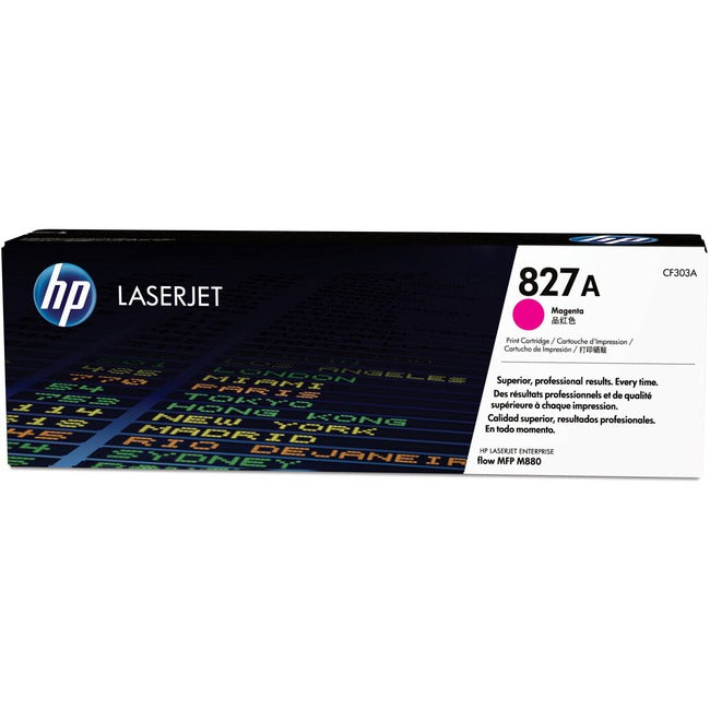 Cartouche de toner laser HP 827A (CF303A) d'origine à rendement standard - Paquet unique - Magenta - 1 unité