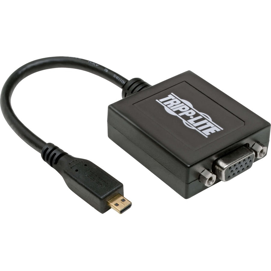 Micro HDMI to VGA + Audio Converter Adapter for Smartphones/Tablets/Ultrabooks -