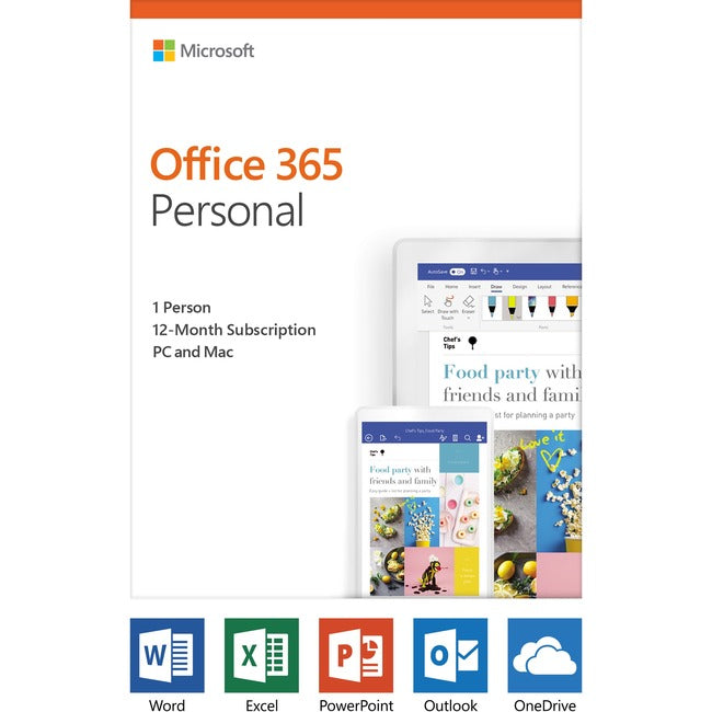 Microsoft 365 Personnel - Licence d'abonnement - 1 PC/Mac, 1 personne - 12 mois