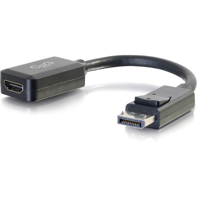 Adaptateur DisplayPort vers HDMI 8 pouces C2G - DP mâle vers HDMI femelle 4K - M/F - Blanc