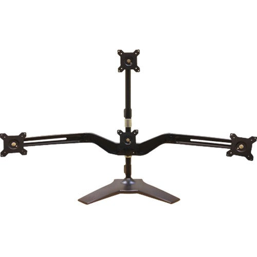 Support pour écran quadruple Amer Mounts Stand Base. Un sur trois. Jusqu'à 24" et 17,5 lb chacun