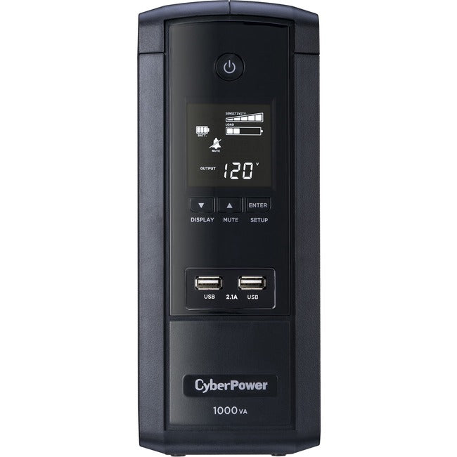 CyberPower UPS Systems BRG1000AVRLCD Intelligent LCD - Capacity: 1000 VA / 600 W