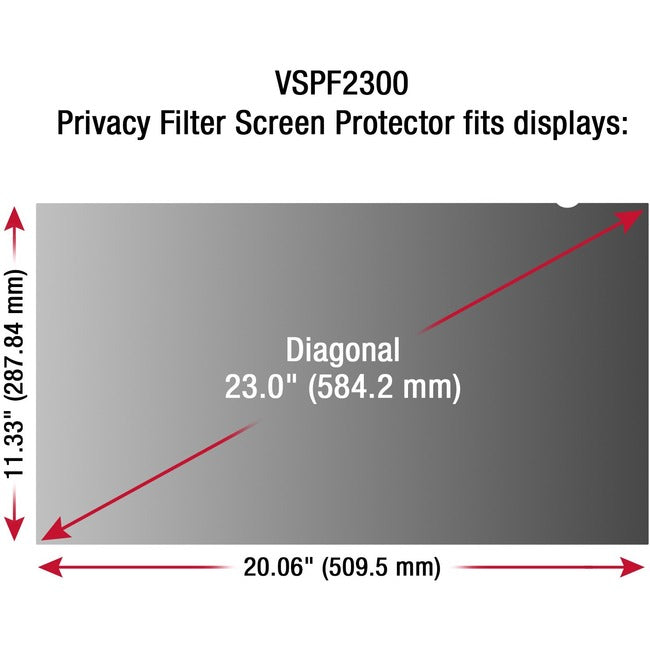 23 PRIVACY FILTER SCN PROTECTOR 16:9 LCD