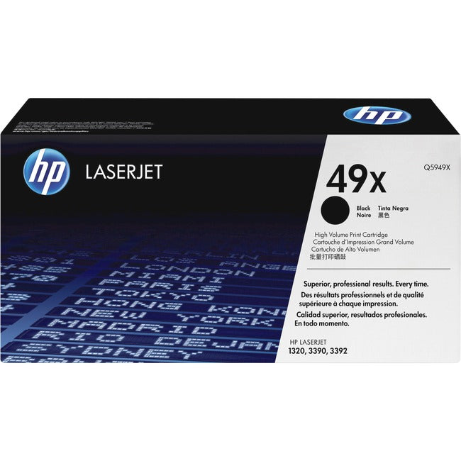Cartouche de toner laser d'origine HP 49X (Q5949X) - Paquet unique - Noir - 1 unité
