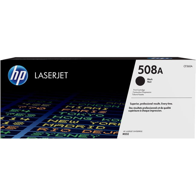 Cartouche de toner laser d'origine HP 508A (CF360A) - Paquet unique - Noir - 1 unité