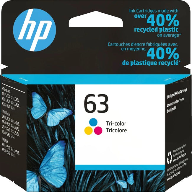 Cartouche d'encre d'origine HP 63 - Pack individuel