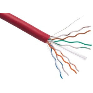 Bobine de câble en vrac Axiom CAT6 23AWG 4 paires de conducteurs solides 550 MHz 1000 pieds (rouge)