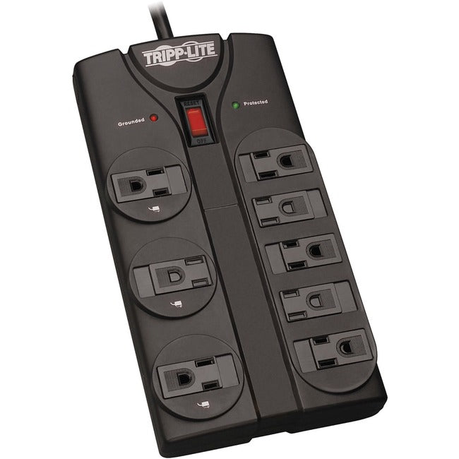 Tripp Lite Surge Protector Power Strip 8 Outlet 8 ' Cord Black 1440 J - 8 x NEMA 5-15R - 1800 VA - 1440 J - 120 V AC Input