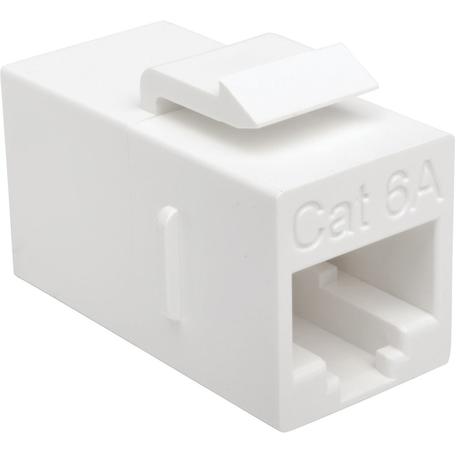 Cat6a Straight-Through Modular In-Line Snap-In Coupler, (RJ45 F/F), TAA - Connec