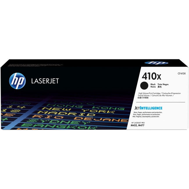 Cartouche de toner laser HP 410X d'origine à haut rendement - Pack noir