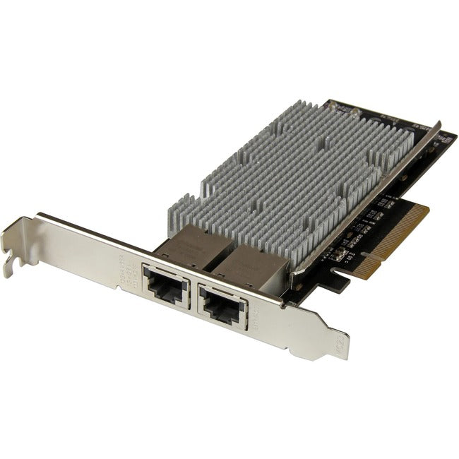 StarTech.com Carte réseau 10G - 2 ports - NBASE-T - Port RJ45 - Chipset Intel X550 - Carte Ethernet - Carte réseau Intel
