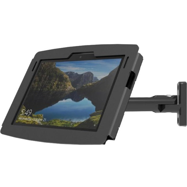 Surface Pro 4 (12 in) Secure Space Enclosure Enclosure with Swing Arm Kiosk Bla