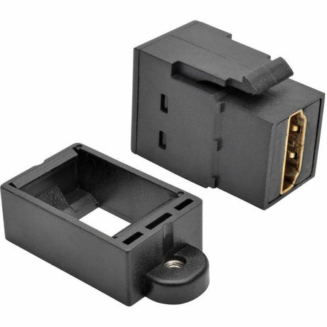 Angled Coupler - Angled female connector for easy installation in tight spaces.