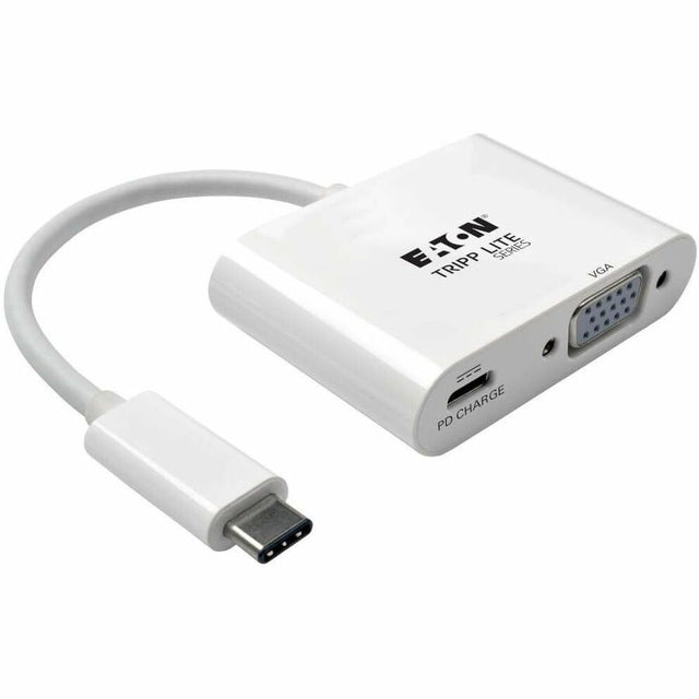 USB 3.1 Gen 1 USB-C to VGA Adapter with USB-C PD Charging Port, Thunderbolt 3 Co