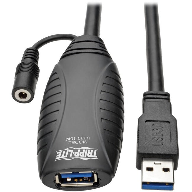 Tripp Lite by Eaton USB 3.0 SuperSpeed Active Extension Repeater Cable (USB-A M/F), 15 m (49 ft.)