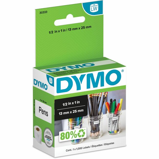 Étiquettes multi-usages Dymo LW 1/2" x 1"