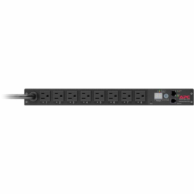 PDU en rack APC by Schneider Electric, commuté, 1U, 15 A, 100/120 V, (8) 5-15