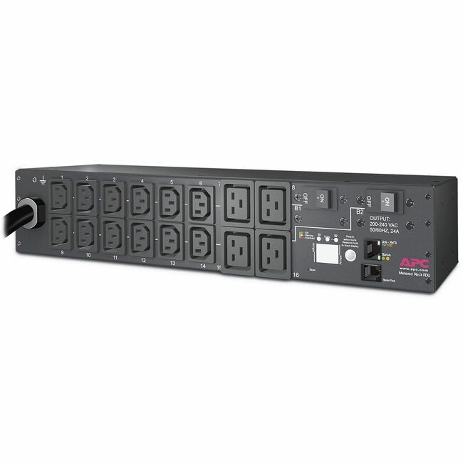 PDU en rack APC by Schneider Electric, avec compteur, 2U, 30 A, 208 V, (12) C13 et (4) C19