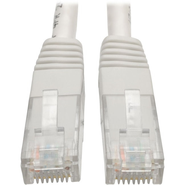 Câble de raccordement moulé Cat6 Gigabit Tripp Lite par Eaton (RJ45 M/M), blanc, 25 pieds