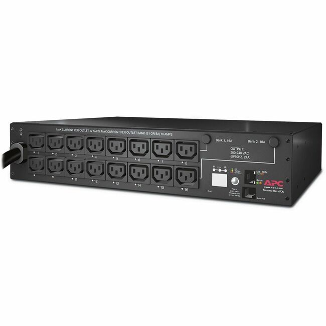 Unité de distribution d'alimentation en rack APC by Schneider Electric, commutée, 2U, 30 A, 208 V, (16) C13