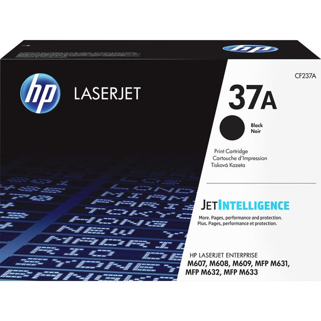 Cartouche de toner laser d'origine HP 37A (CF237A) - Noir - 1 unité