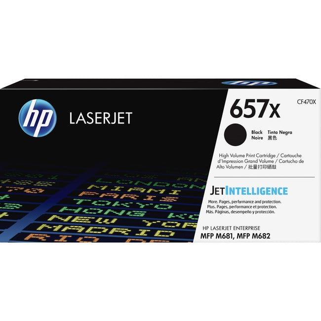 Cartouche de toner laser HP 657X (CF470X) d'origine à haut rendement - Noir - 1 unité