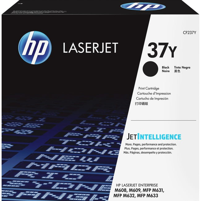 Cartouche de toner laser HP 37Y (CF237Y) d'origine à très haut rendement - Noir - 1 unité