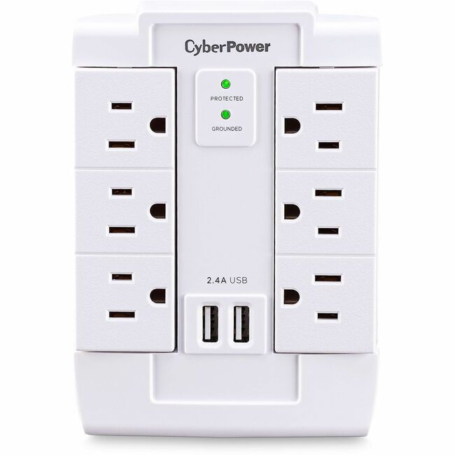 Parasurtenseur/protecteur de surtension CyberPower Professional CSP600WSURC2 à 6 prises