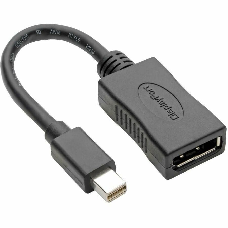 Tripp Lite series Keyspan Mini DisplayPort to DisplayPort Adapter, 4K 60 Hz, Bla