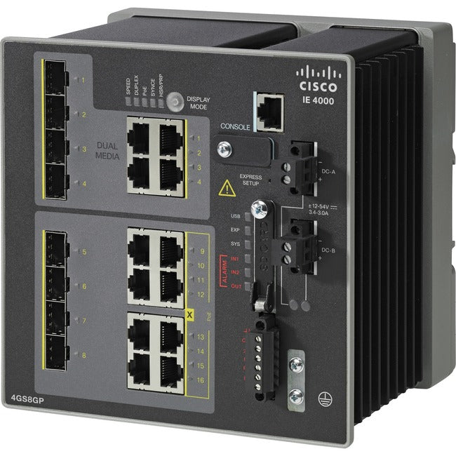 IE40004 XSFP1GW/ 8X1GPOE,4X1GCOMBO,LAN B