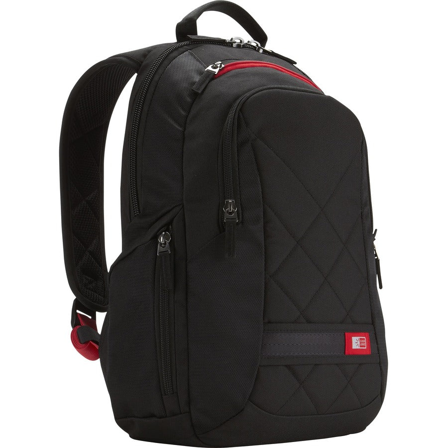 Case Logic DLBP-114 Carrying Case (Backpack) for 13" (330.20 mm) to 15" (381 mm) Apple Cell Phone, iPod, Accessories, Notebook, MacBook - Black