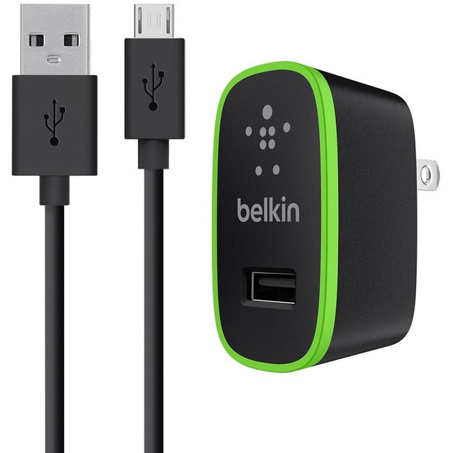 Chargeur domestique universel Belkin avec câble de charge et synchronisation micro USB (12 W/2,4 A)